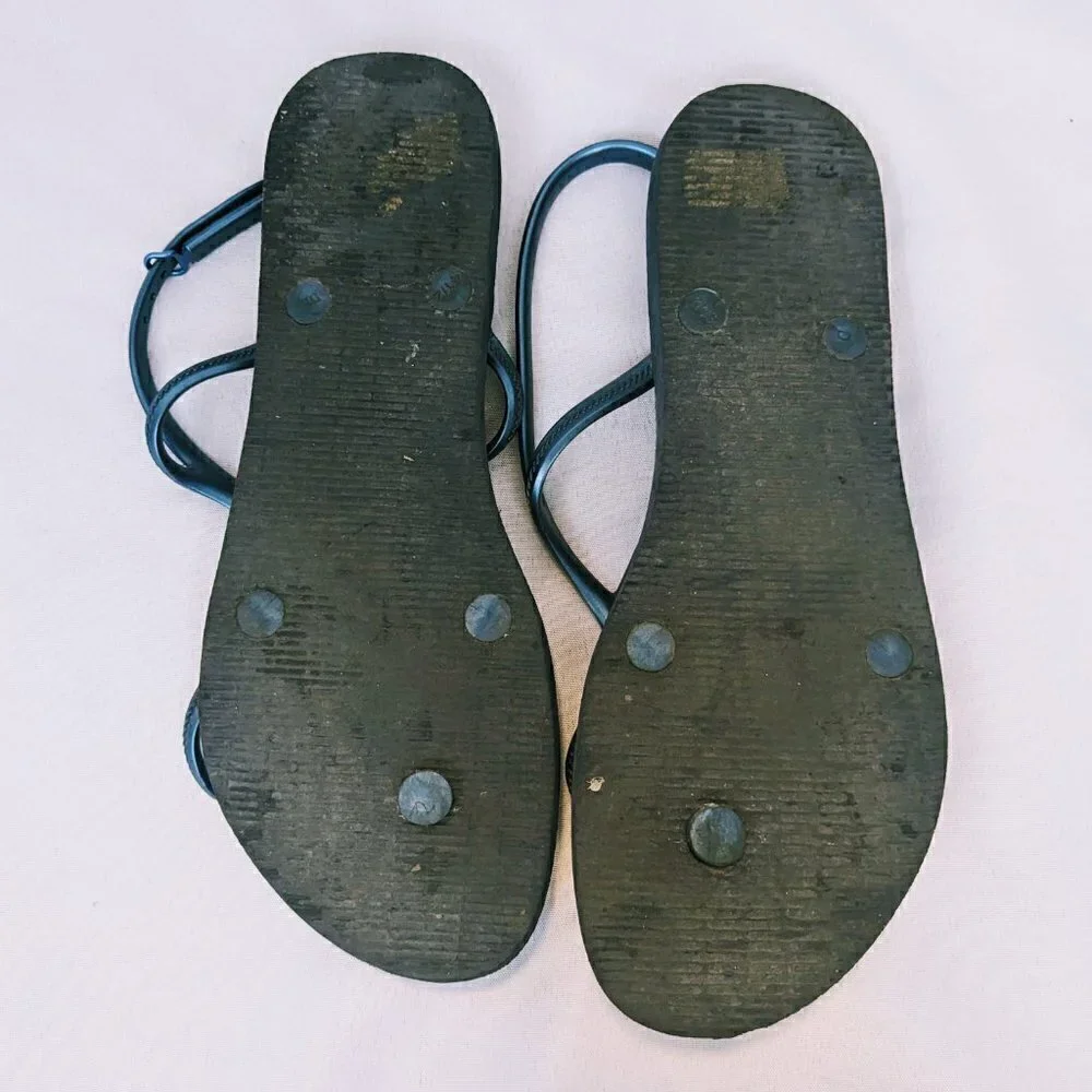 Havaianas Blue Strappy Sandals Women's Size 11/12W